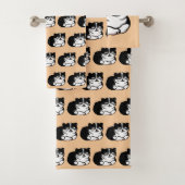 schattige tuxedo-kat bad handdoek (Insitu)