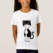 Schattige Tuxedo Kat Cartoon