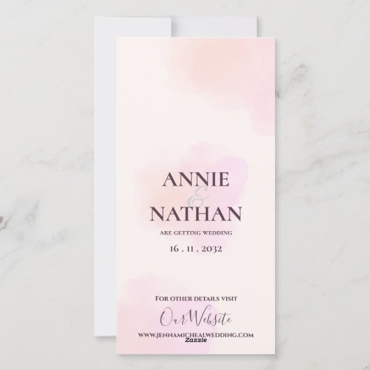 Schattige Twee foto's Huwelijk save de datum Uitno Feestdagenkaart (Achterkant)