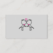 Schattige Twee Grooms Kussen Gay Trouwplaats Kaart Plaatskaartje (Achterkant)