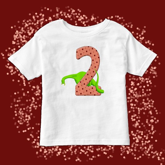 Schattige Twee Jaar Oude Langnek Groene Dinosaurus Kinder Shirts