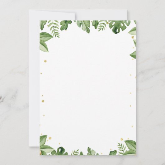 Schattige Twee Wilde Safari Dieren Verjaardagsuitn Kaart (Achterkant)