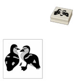 Schattige Twin Baby Ducking Huddling Cartoon Rubberstempel (Gestempeld)