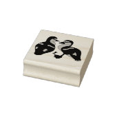 Schattige Twin Baby Ducking Huddling Cartoon Rubberstempel (Stempel)