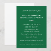 Schattige Twin Baby shower Uitnodiging (Voorkant / Achterkant)