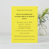 Schattige Twin Baby shower Uitnodiging (Staand voorkant)