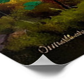 Schattige Twin Beer Cubs in een zonovergoten bos C Poster (Hoek)