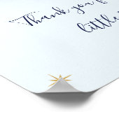 Schattige Twinkle Little Star Blue Boy 1e Verjaard Poster (Hoek)