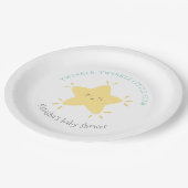 Schattige Twinkle Little Star Nursery Rhyme Baby s Papieren Bordje (Gekanteld)