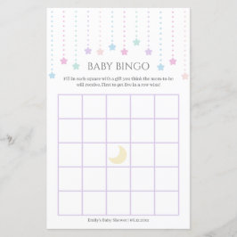 Schattige Twinkle Little Stars Baby shower Bingo s