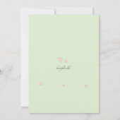 Schattige Twins-uitnodiging Kaart (Achterkant)