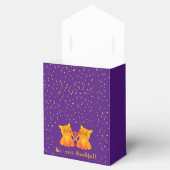 Schattige Twins Verjaardag Schattigee Kittens Paar Bedankdoosjes (Geopend)