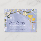 Schattige Two Hearts Wedding Planner Visitekaartje (Voorkant)