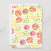 Schattige TWO-tti Frutti Zomerfruit 2de Verjaardag Kaart (Achterkant)