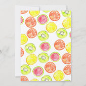 Schattige TWO-tti Frutti Zomerfruit 2de Verjaardag Kaart (Achterkant)