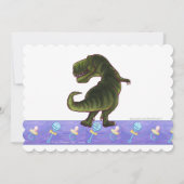 Schattige Tyrannosaurus-Baby shower Kaart (Achterkant)