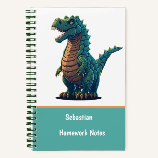Schattige Tyrannosaurus T-Rex Dinosaurussen Jongen Notitieboek (Voorkant)
