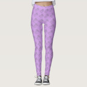 Schattige Ube Toucan vogelpatroon Leggings (Voorkant)
