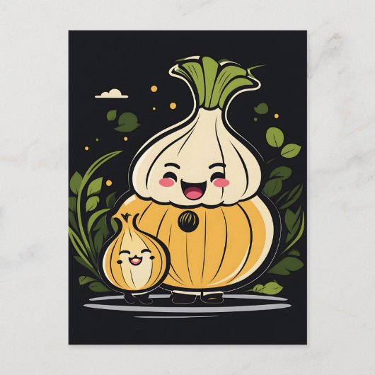 Schattige Uien Avontuur Briefkaart (Voorkant)