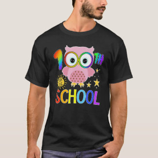 Schattige Uil 100ste dag van School Leraar  100 da T-shirt