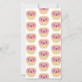 Schattige Uil Baby Meisje Dank u Fotosjabloon Bedankkaart (Achterkant)