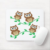 schattige uil cartoon muismat (Met muis)