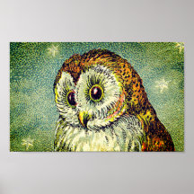 schattige uil illustratie
