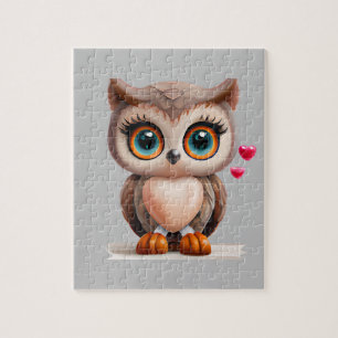 Schattige Uil Legpuzzel