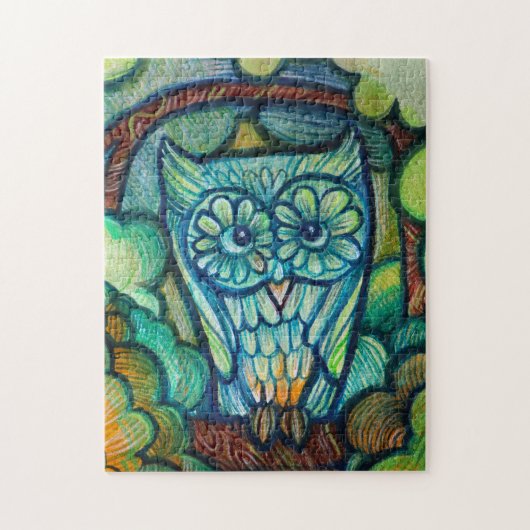 Schattige Uil Legpuzzel (Verticaal)
