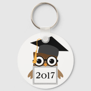 Schattige uil met klassen   Afstudeerklas Sleutelhanger