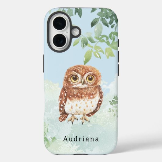 Schattige uil Oerwoud dier Case-Mate iPhone Case (Achterkant)