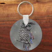 schattige uil sleutelhanger (Voorkant)