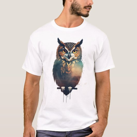 schattige uil t-shirt (Voorkant)