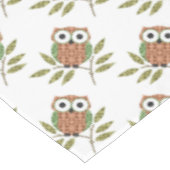 Schattige uil tafelkleed (Gekanteld)