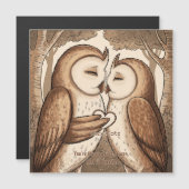 Schattige Uil Valentijnsdag (Voorkant / Achterkant)