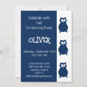 Schattige Uil Verjaardagsfeest Kaart (Voorkant)