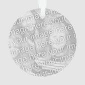 Schattige uil vogel cartoon aangepaste kerstfoto ornament (achterkant)