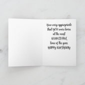 SCHATTIGE UIL ZEGT OP ZIJN MANIER "GEFELICITEERD M KAART (Binnen)