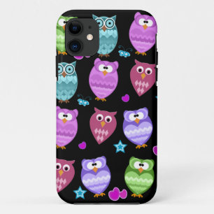 schattige uilen iPhone 11 hoesje