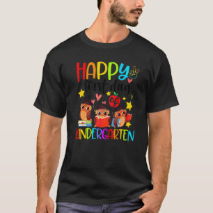 Schattige uilen gelukkige eerste dag van de kleute t-shirt