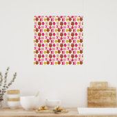 Schattige uilen poster (Keuken)