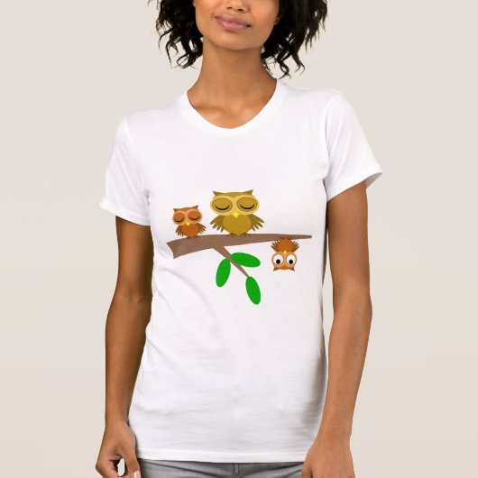 schattige uilen t-shirt (Voorkant)