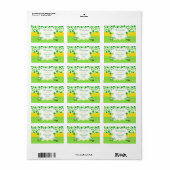 Schattige uilen zegeningen St. Patrick's Day Etiket (Full Sheet)