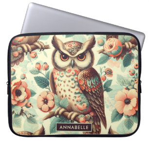Schattige uilenpatroon Laptop Sleeve
