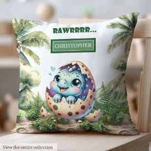 Schattige Uitkomen Binnenkort Baby Dinosaurus Gepe Kussen