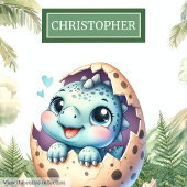 Schattige Uitkomen Binnenkort Baby Dinosaurus Gepe Kussen