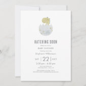 Schattige uitkomen Binnenkort Dinosaurus in Egg Ba Kaart (Voorkant)