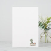 schattige uitkomende baby alligator briefpapier (Staand voorkant)