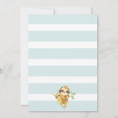 Schattige uitnodiging tot Baby shower met sleuf (Achterkant)