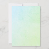 Schattige uitnodiging tot Baby shower met sleuf (Achterkant)